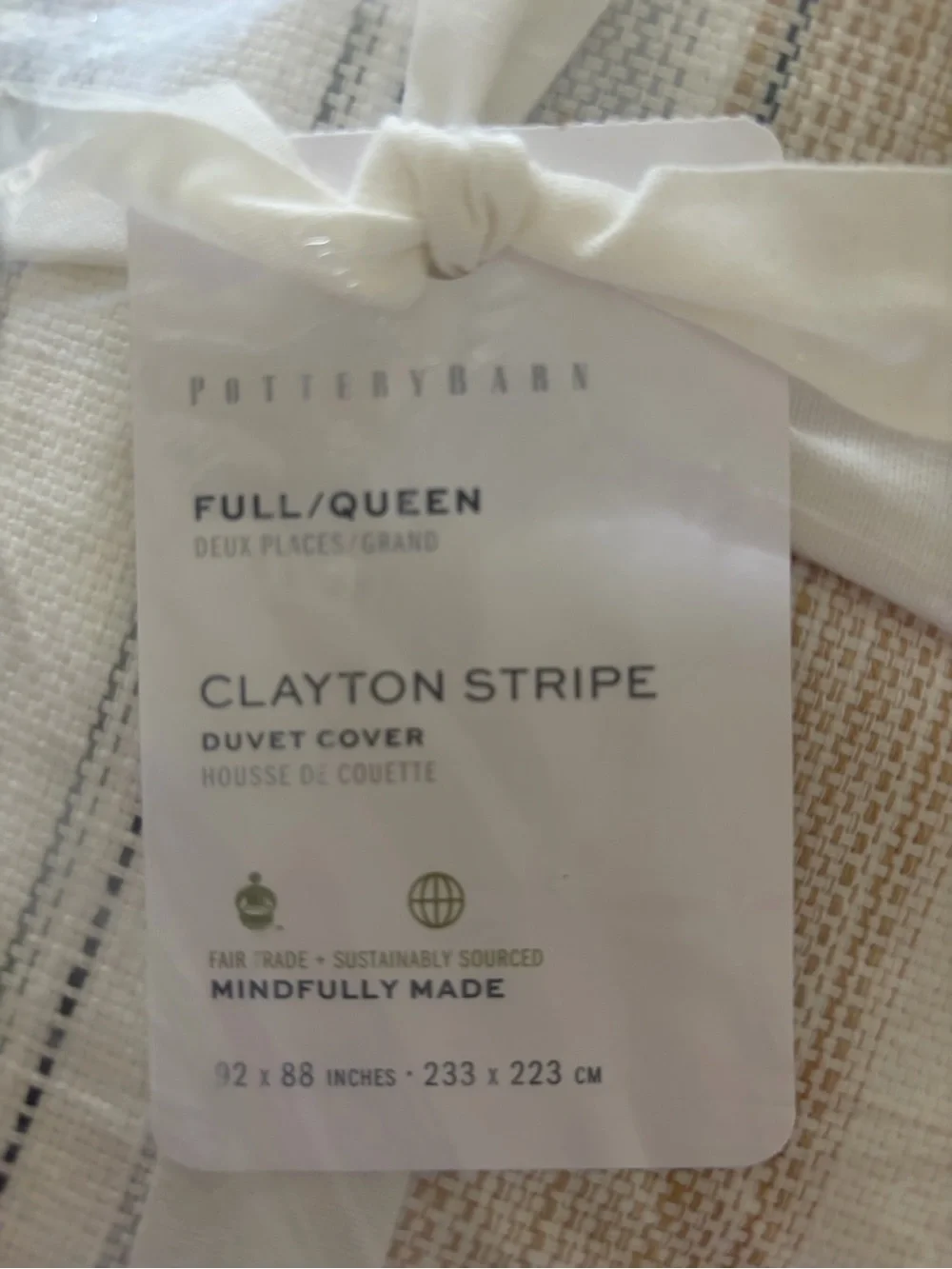 Pottery Barn F/Q Clayton Duvet Cover